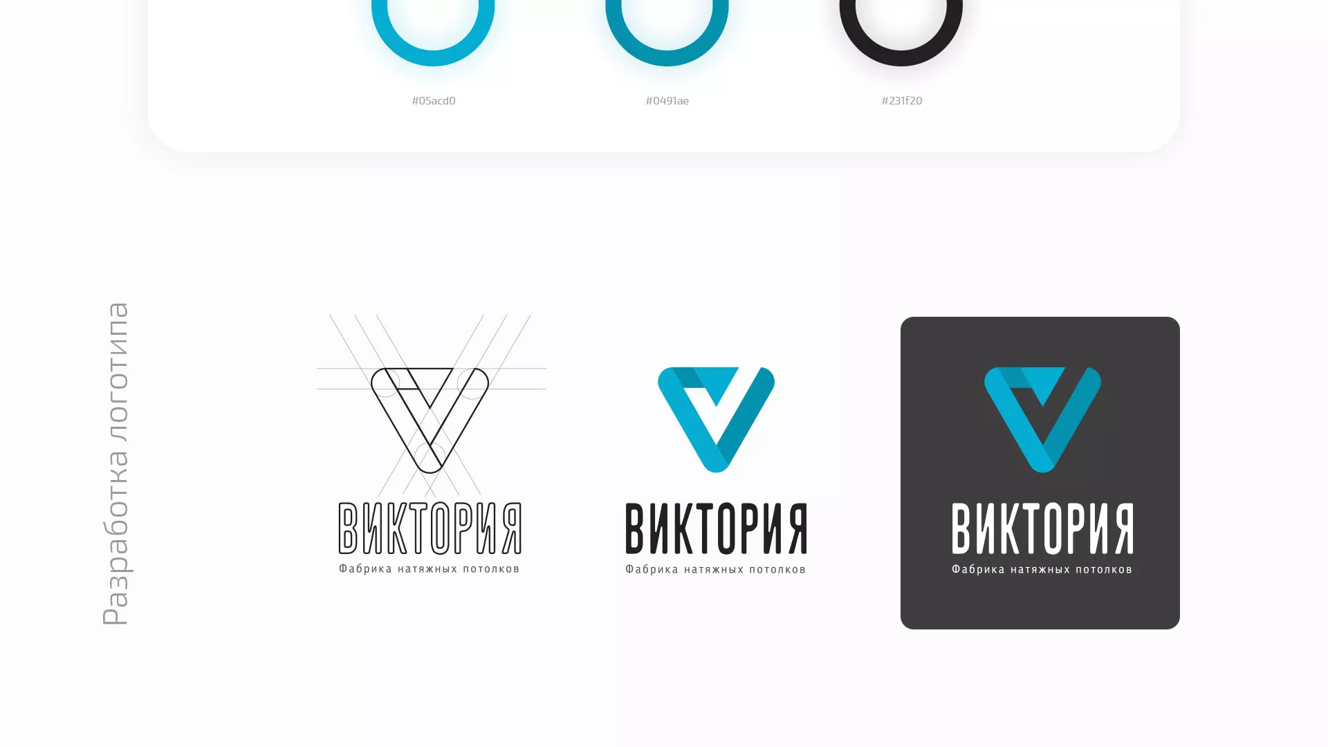 Разработка фирменного стиля компании по продаже и установке натяжных потолков в Прохладном